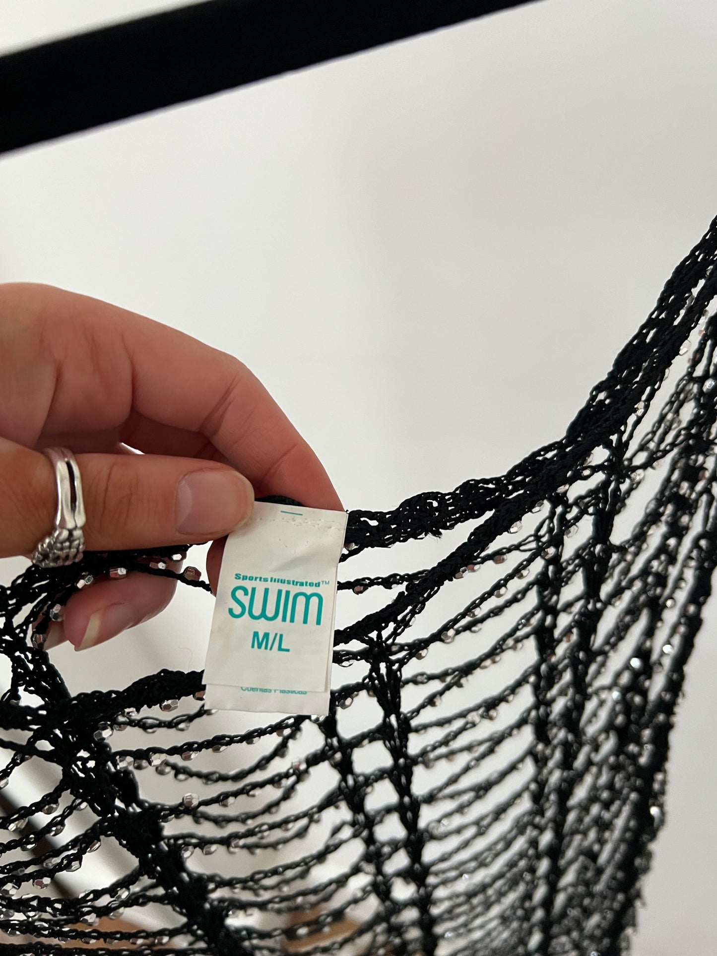 00s vintage diamonte cover up dress