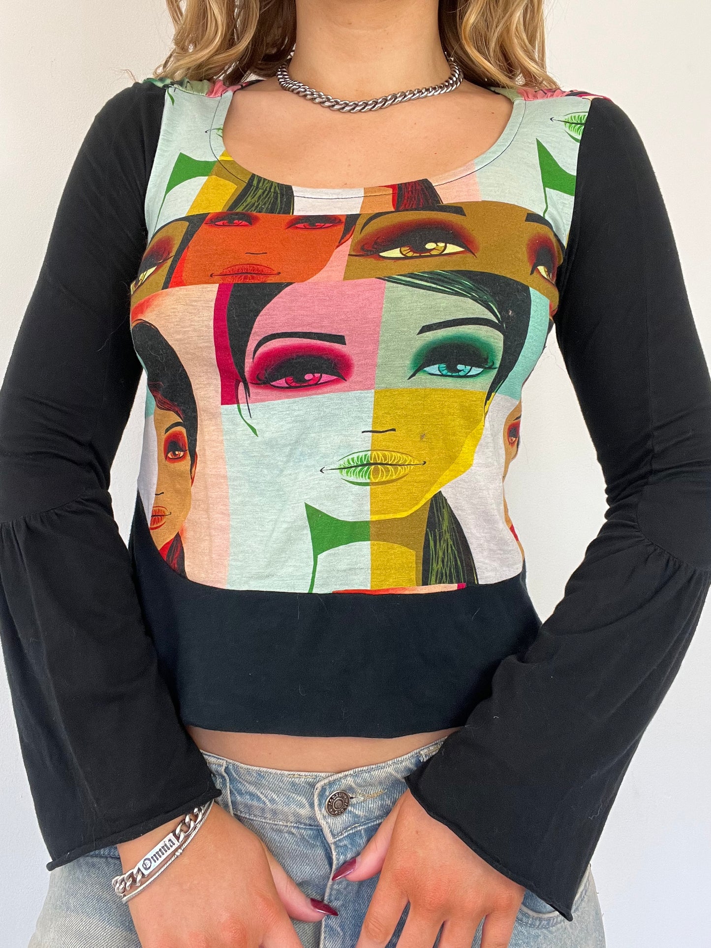 Custo Barcelona graphic long sleeve top - Size M