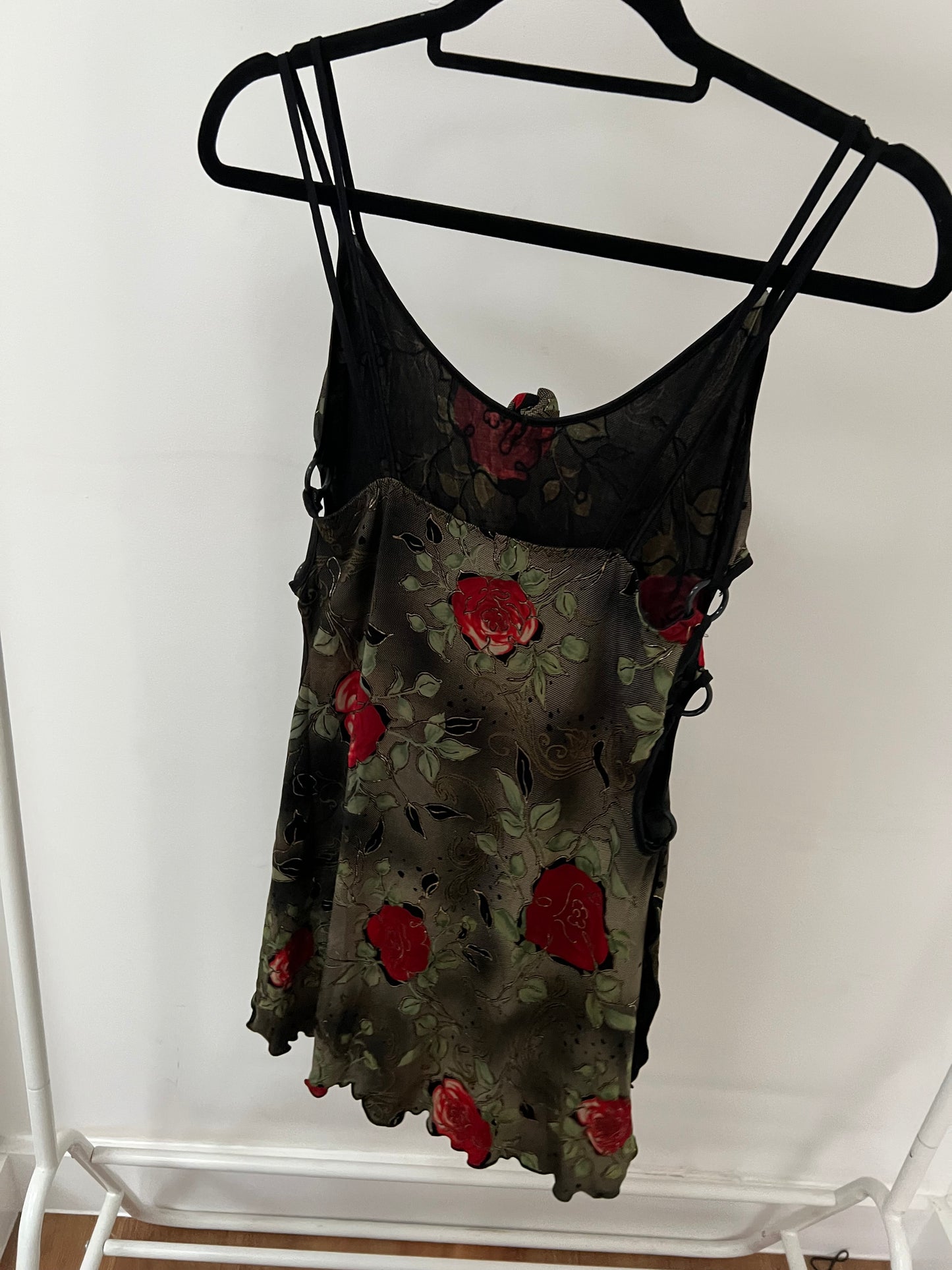 00s graphic print o ring mini dress - Size S/M