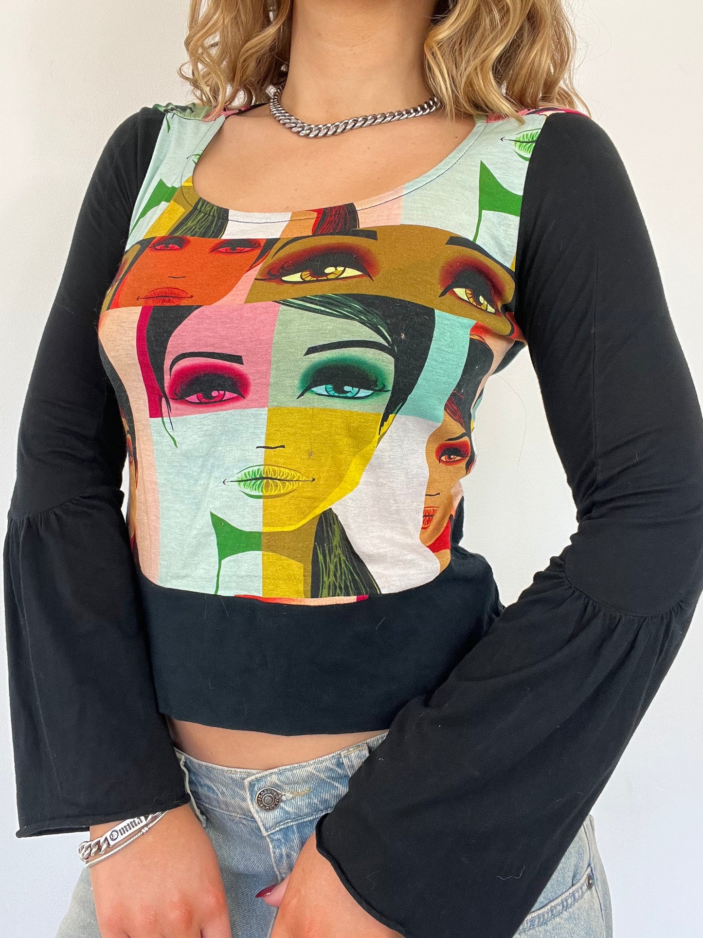 Custo Barcelona graphic long sleeve top - Size M