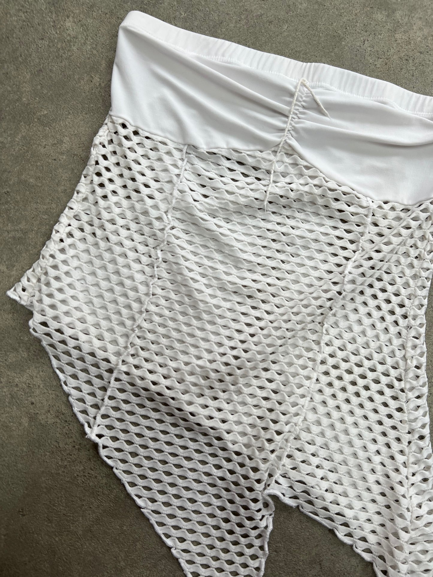 00s white boob tube top - Size S