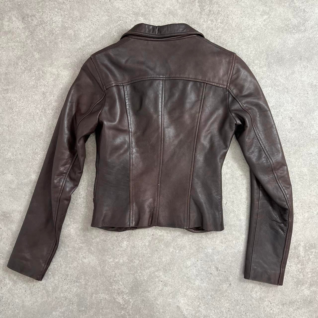 90s vintage leather blazer (s)