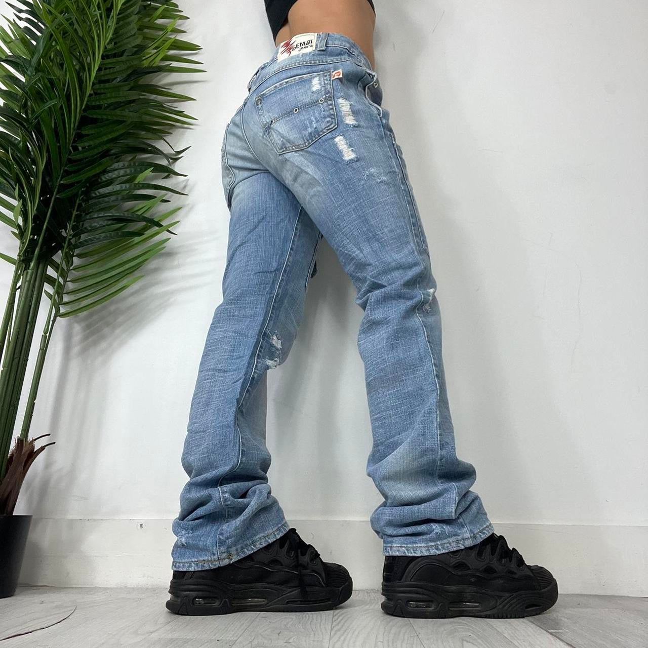 90s Low Rise Light Wash Jeans