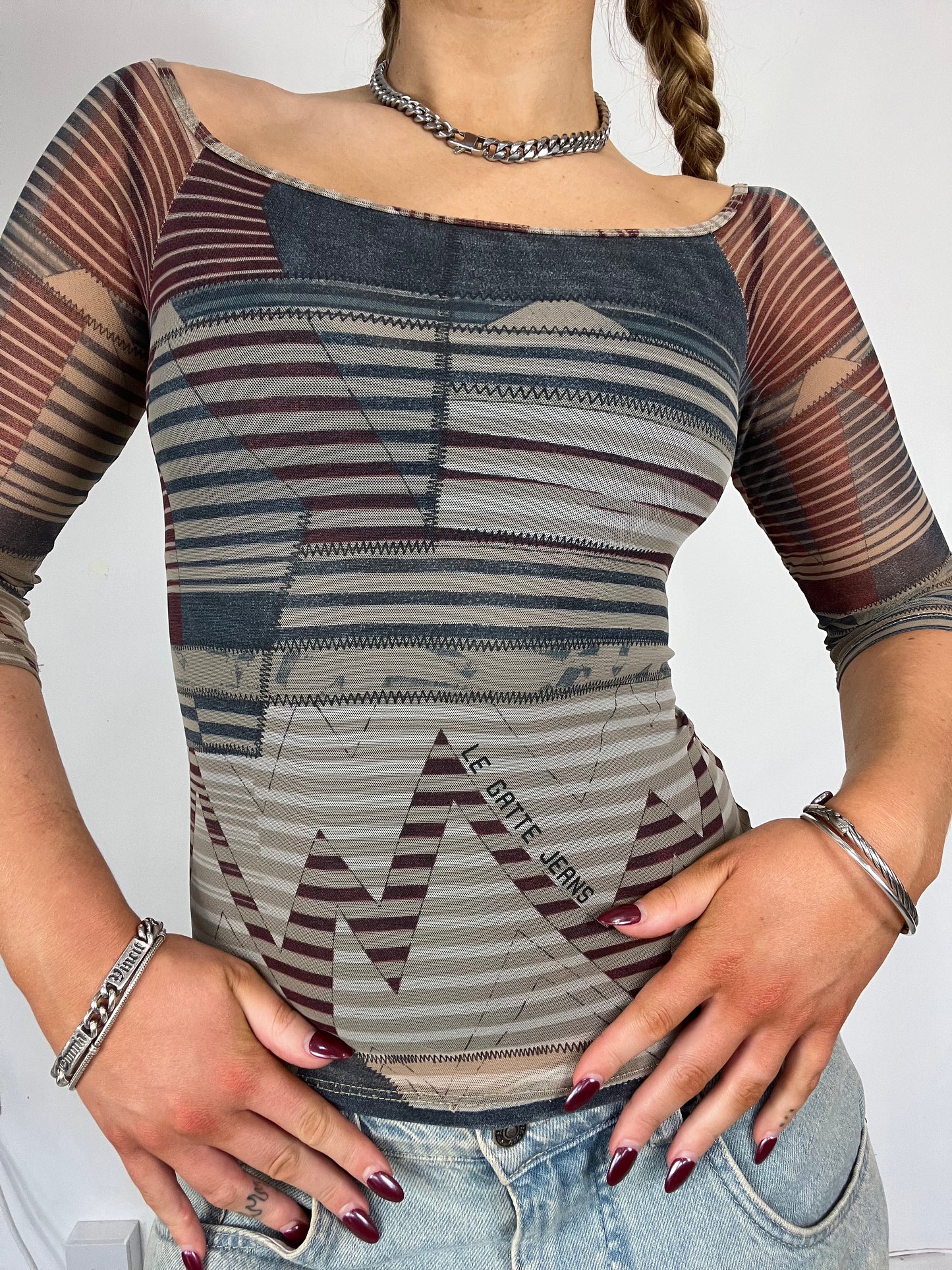 Le Gatte Mesh Top - Size S