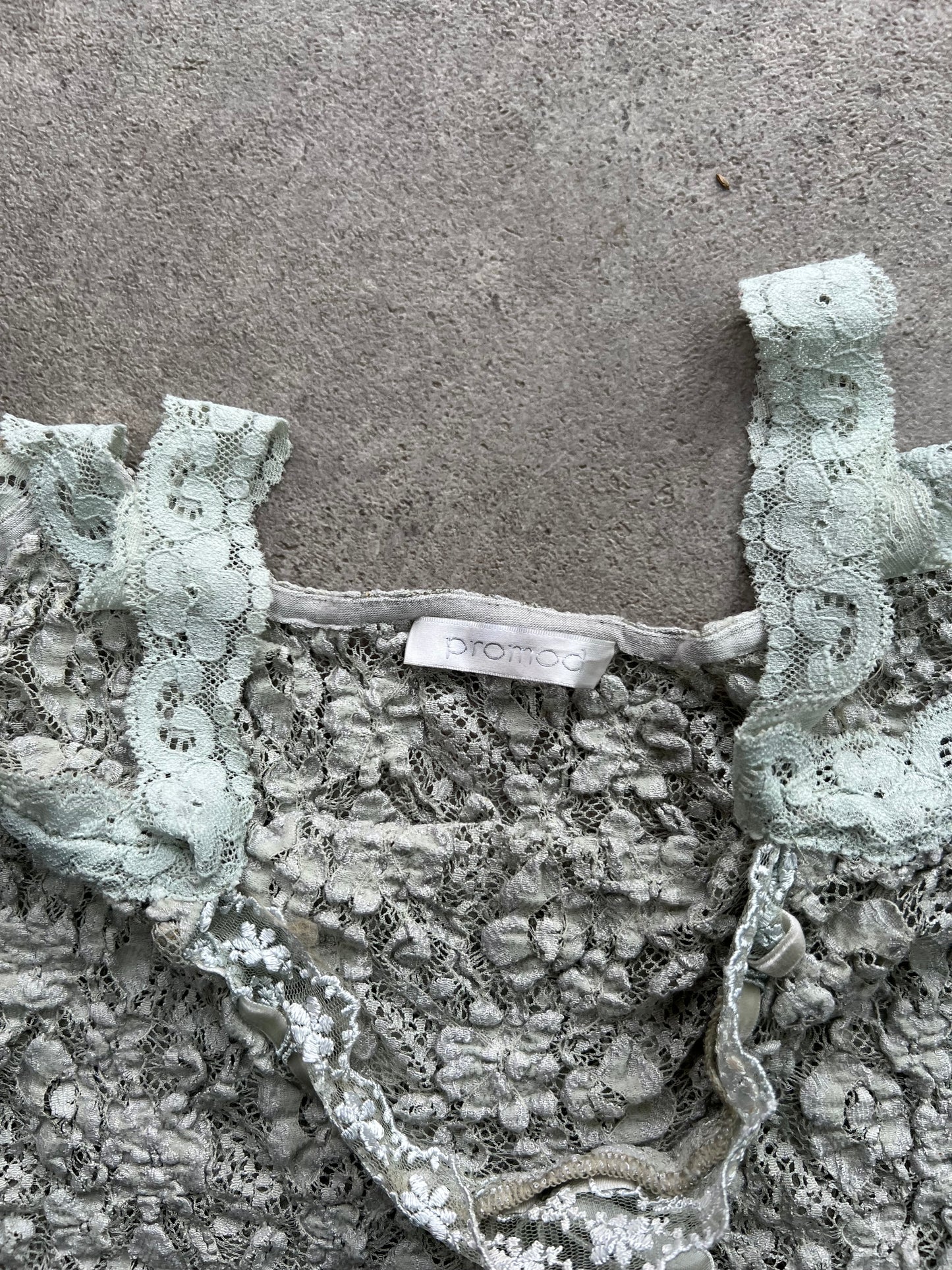 00s vintage Promod lace vest top - Size S