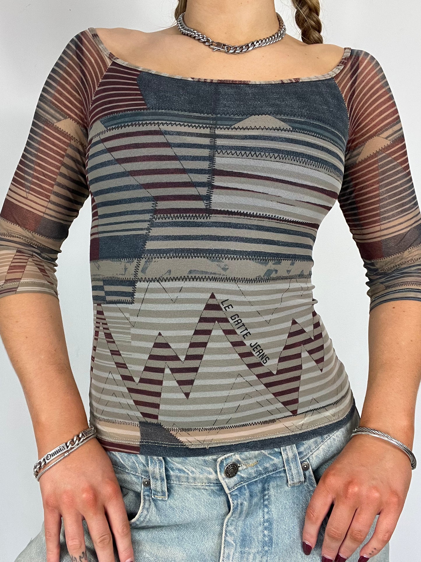 Le Gatte Mesh Top - Size S