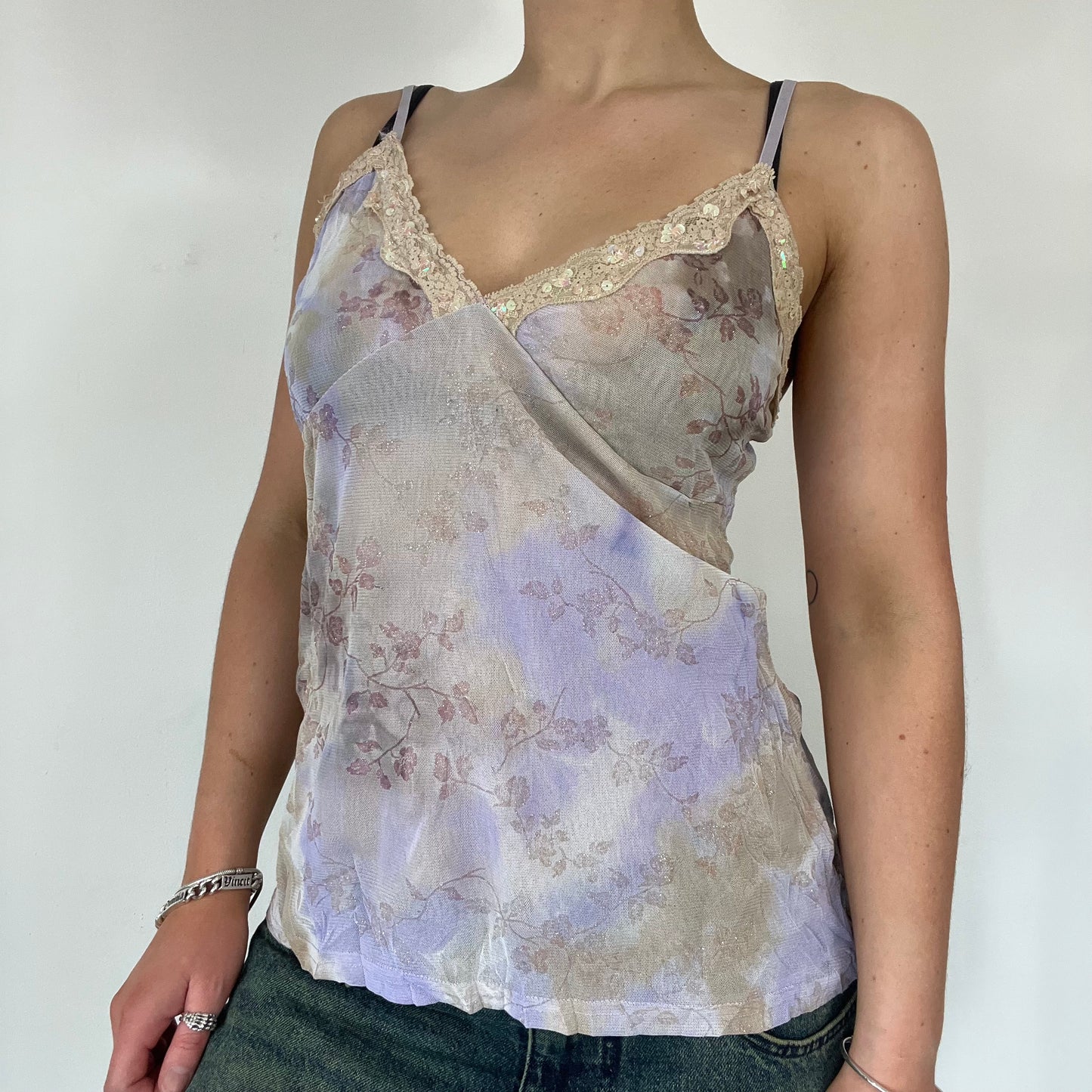Y2K fairy cami sequin top - Size M