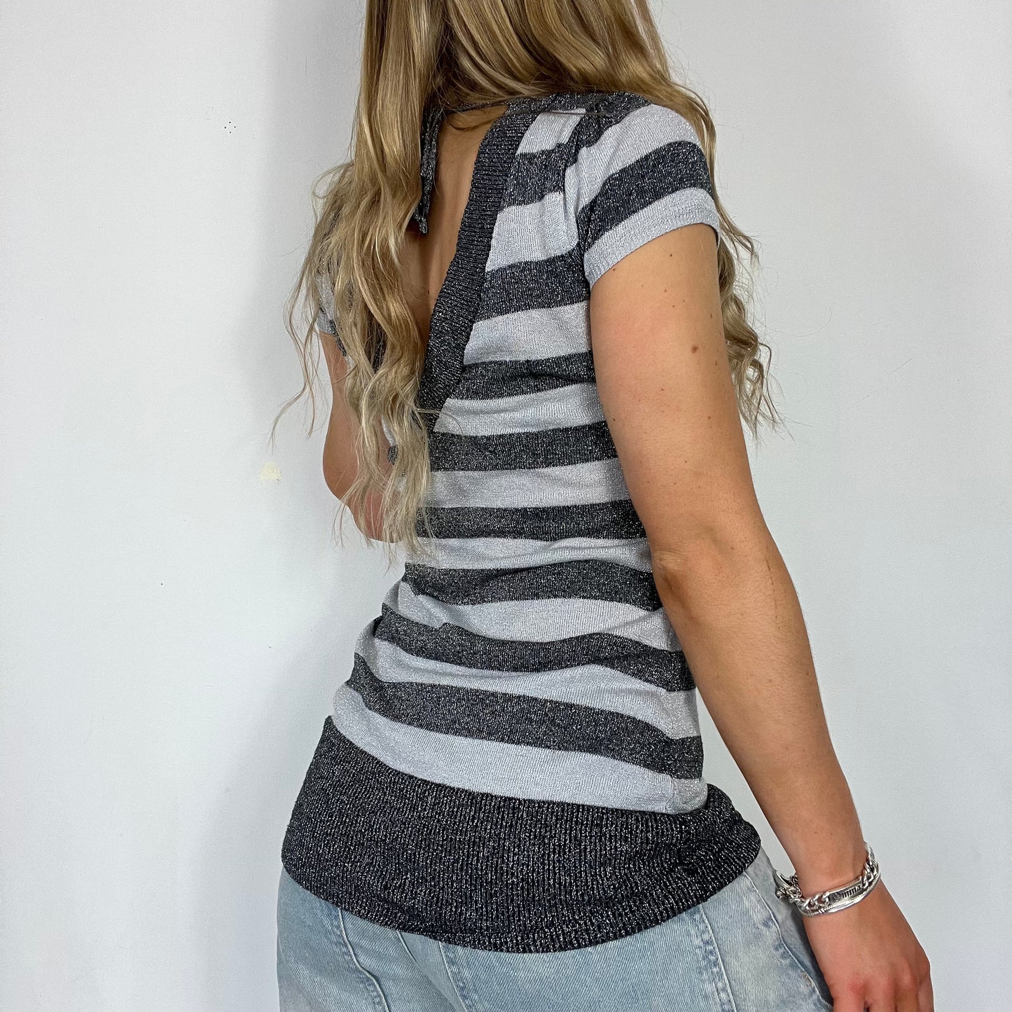 00s vintage Bay striped top - Size S