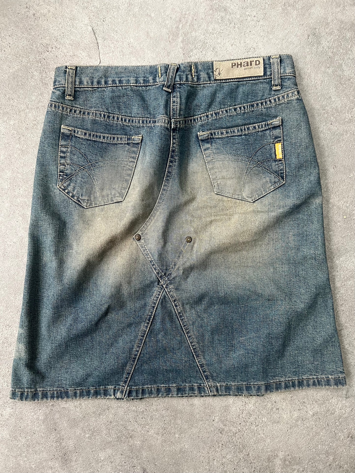 90s Phard Denim Midi Skirt - Size S