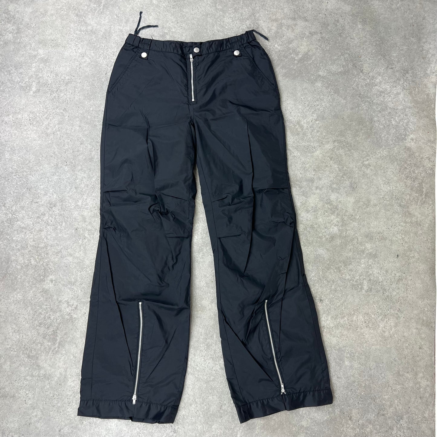 Black cargo trousers