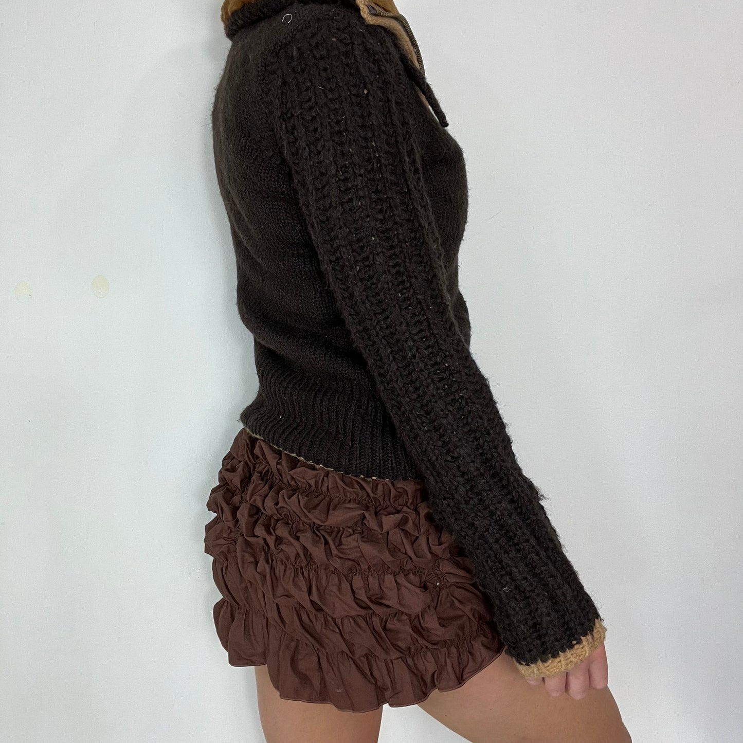 00s Miss Sixty knitwear double zip jumper