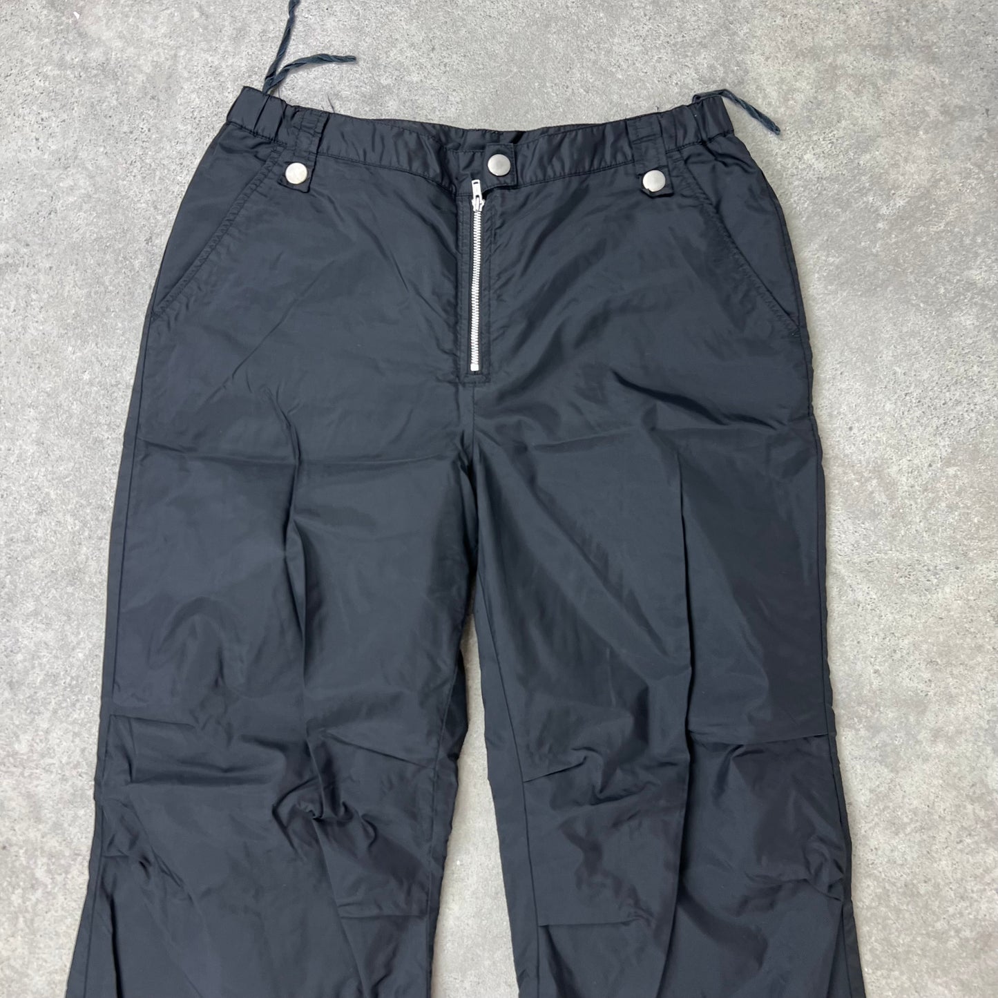 Black cargo trousers