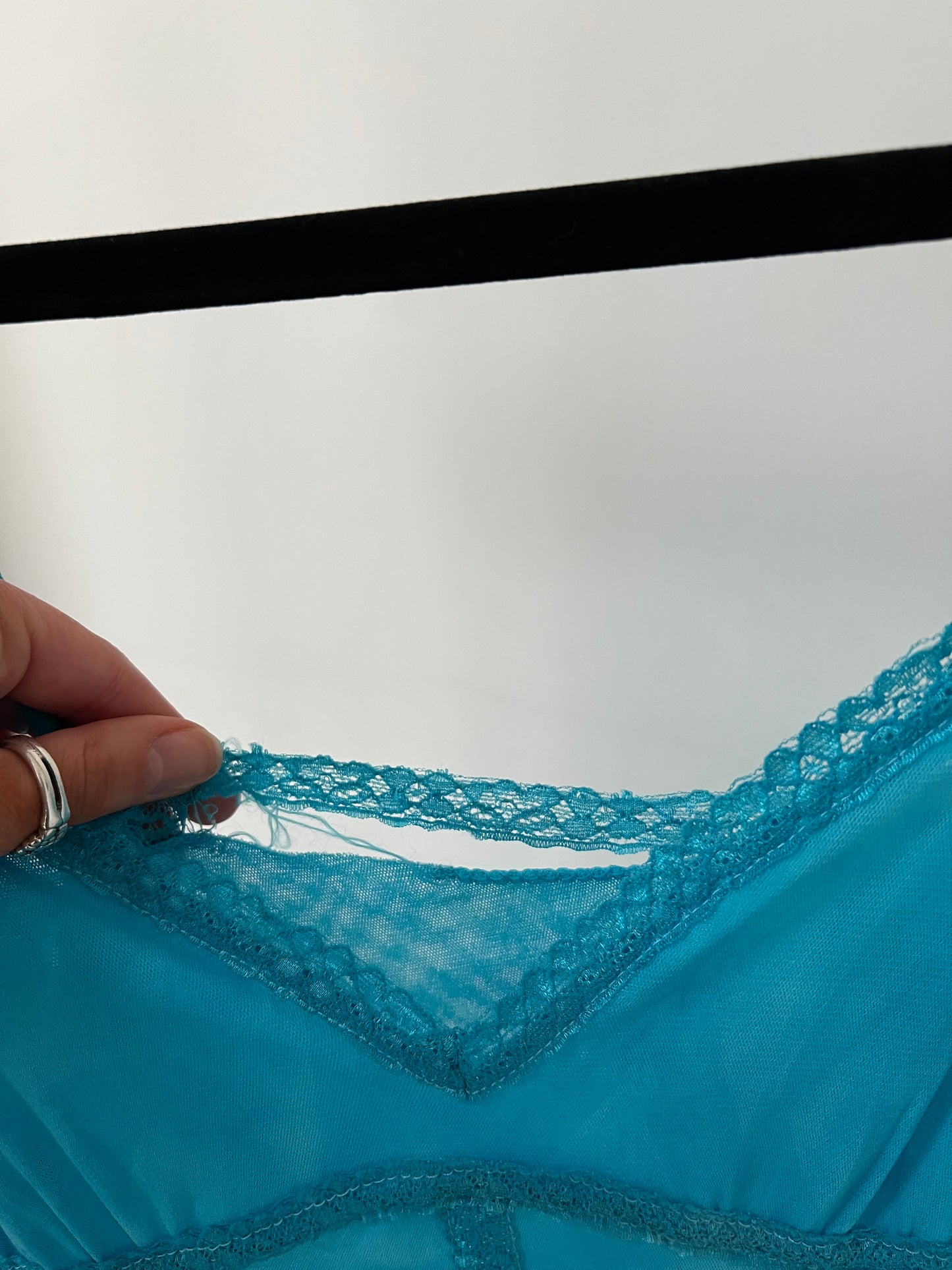 00s blue maxi dress - Size S/M