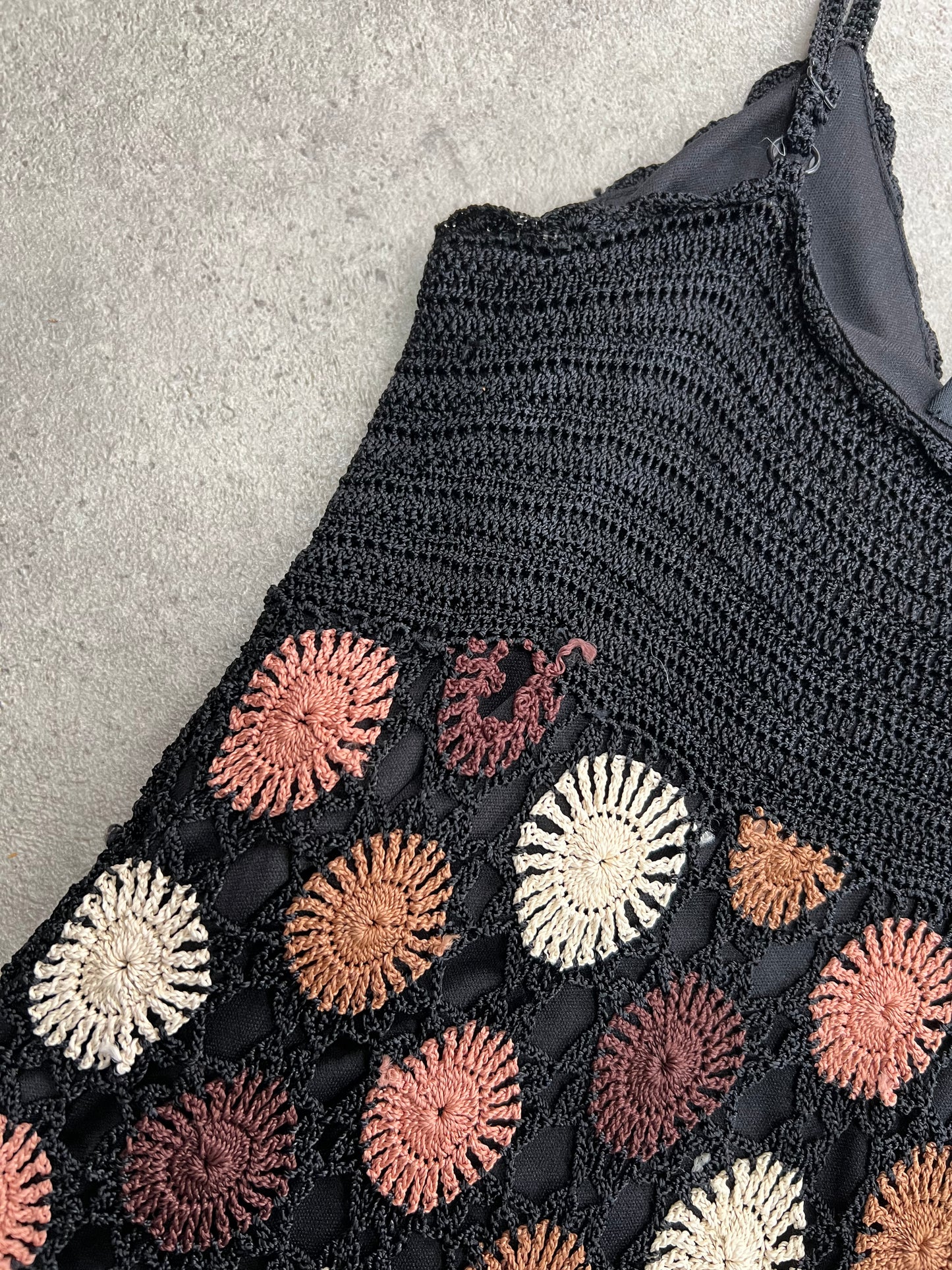 90s crochet cami top - Size S