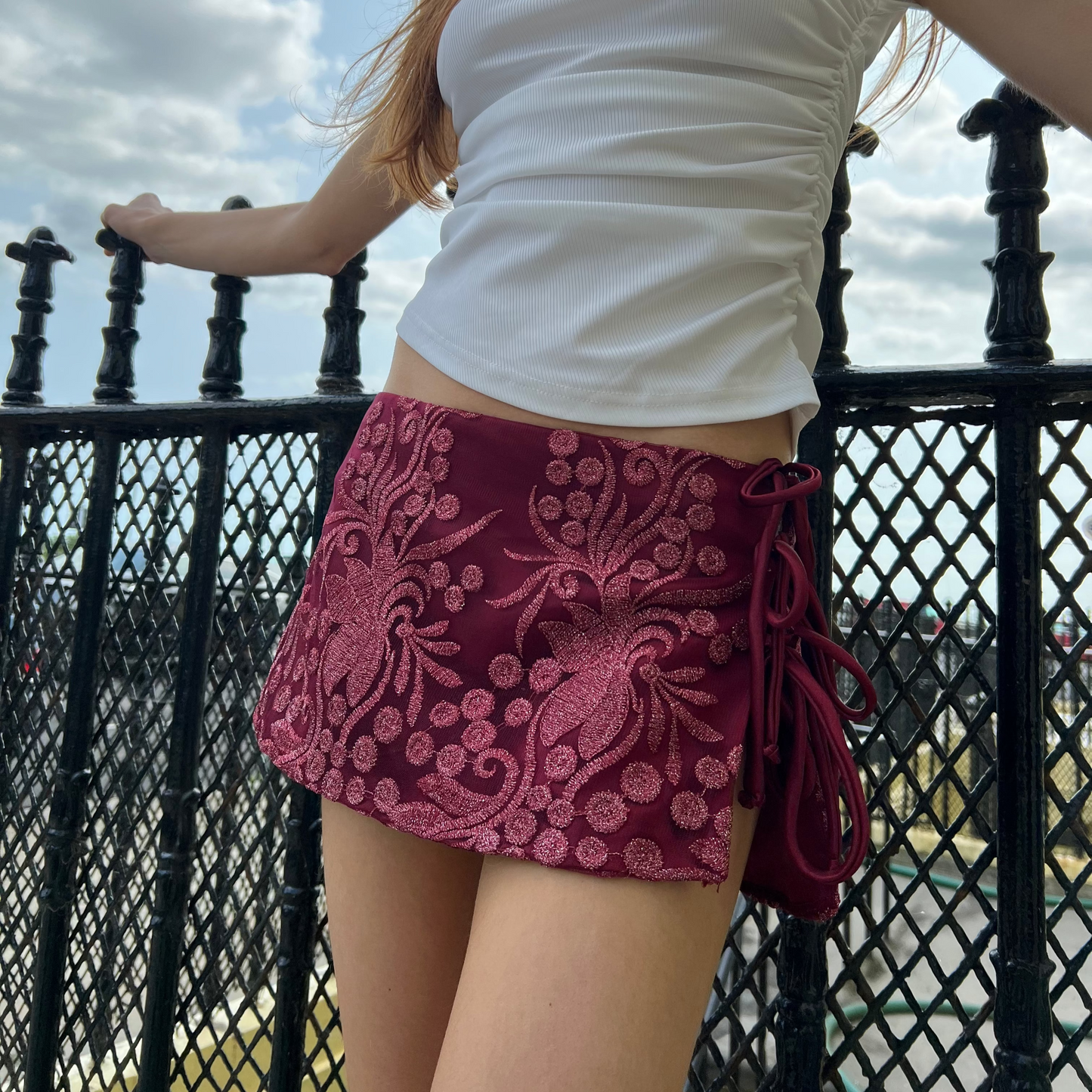 Embroidered Mini Skirt – Cosmic Collection – Athena