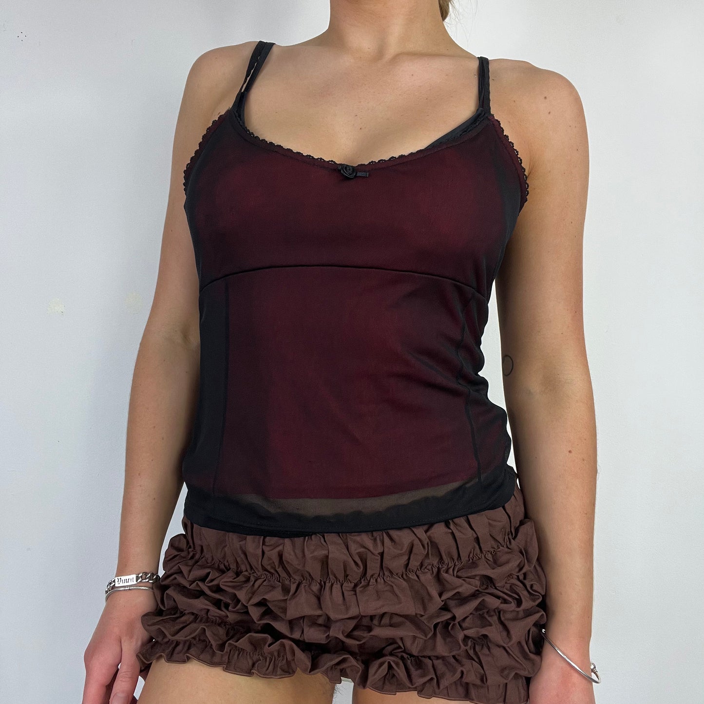 00s Pimkie mesh cami top - Size S