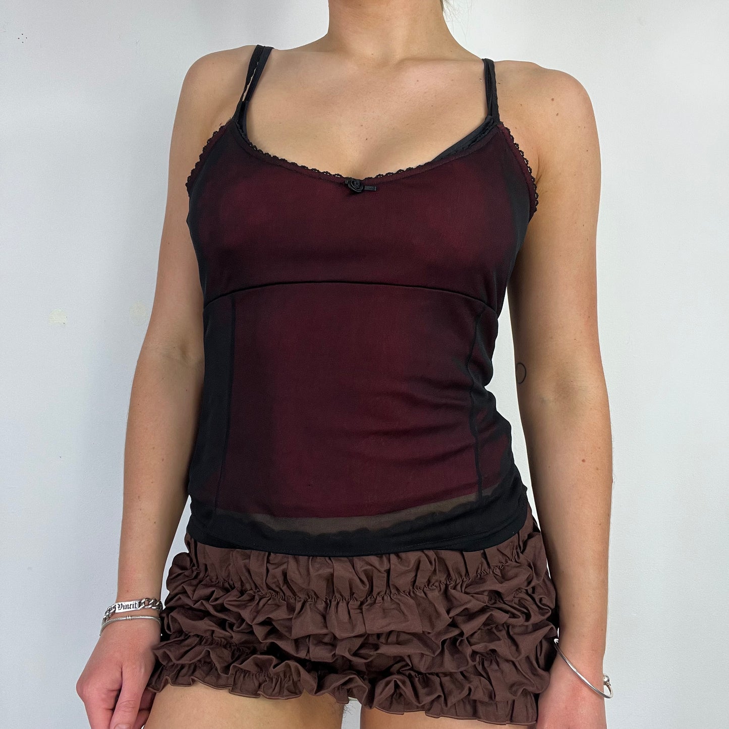 00s Pimkie mesh cami top - Size S