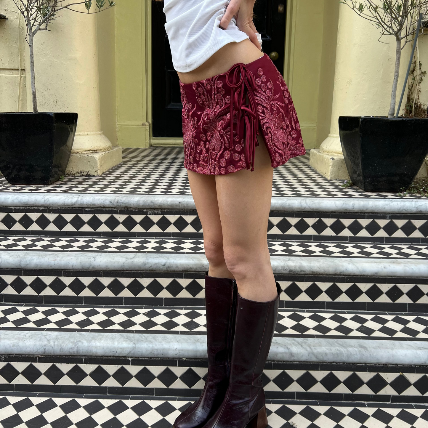 Embroidered Mini Skirt – Cosmic Collection – Athena