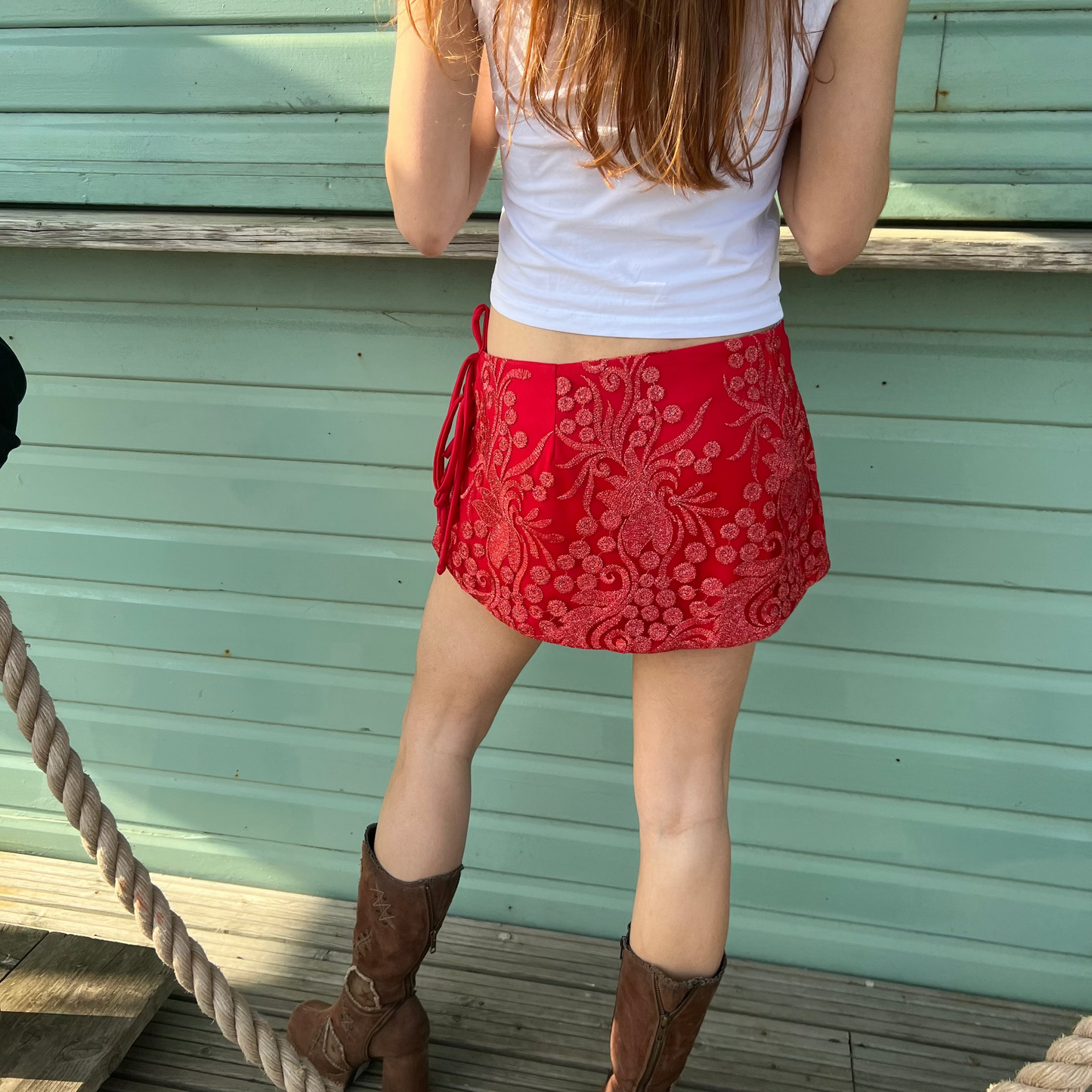 Embroidered Mini Skirt – Cosmic Collection – Ember