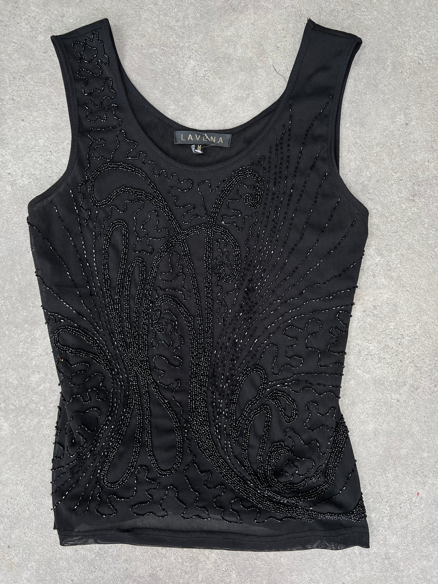 90s sequin vest top - Size M