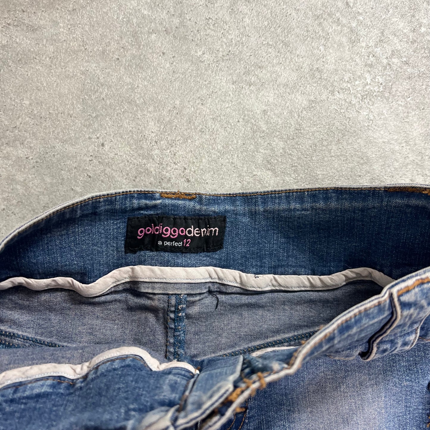 Golddigga Y2K  Denim Statement Pocket - S