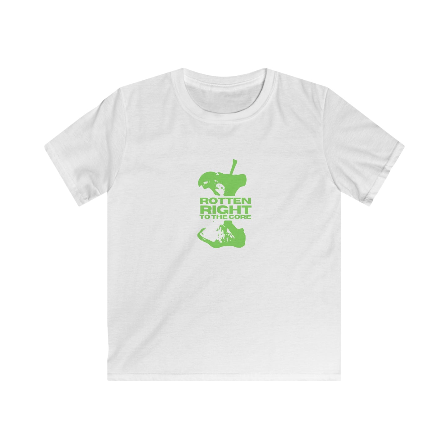 Rotten Right To The Core Apple Slogan Tee