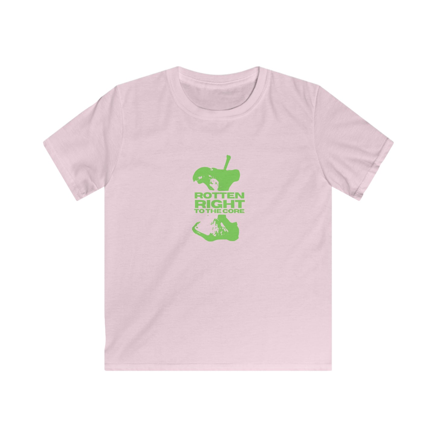 Rotten Right To The Core Apple Slogan Tee