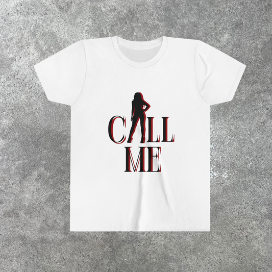 Call Me Slogan Baby Tee