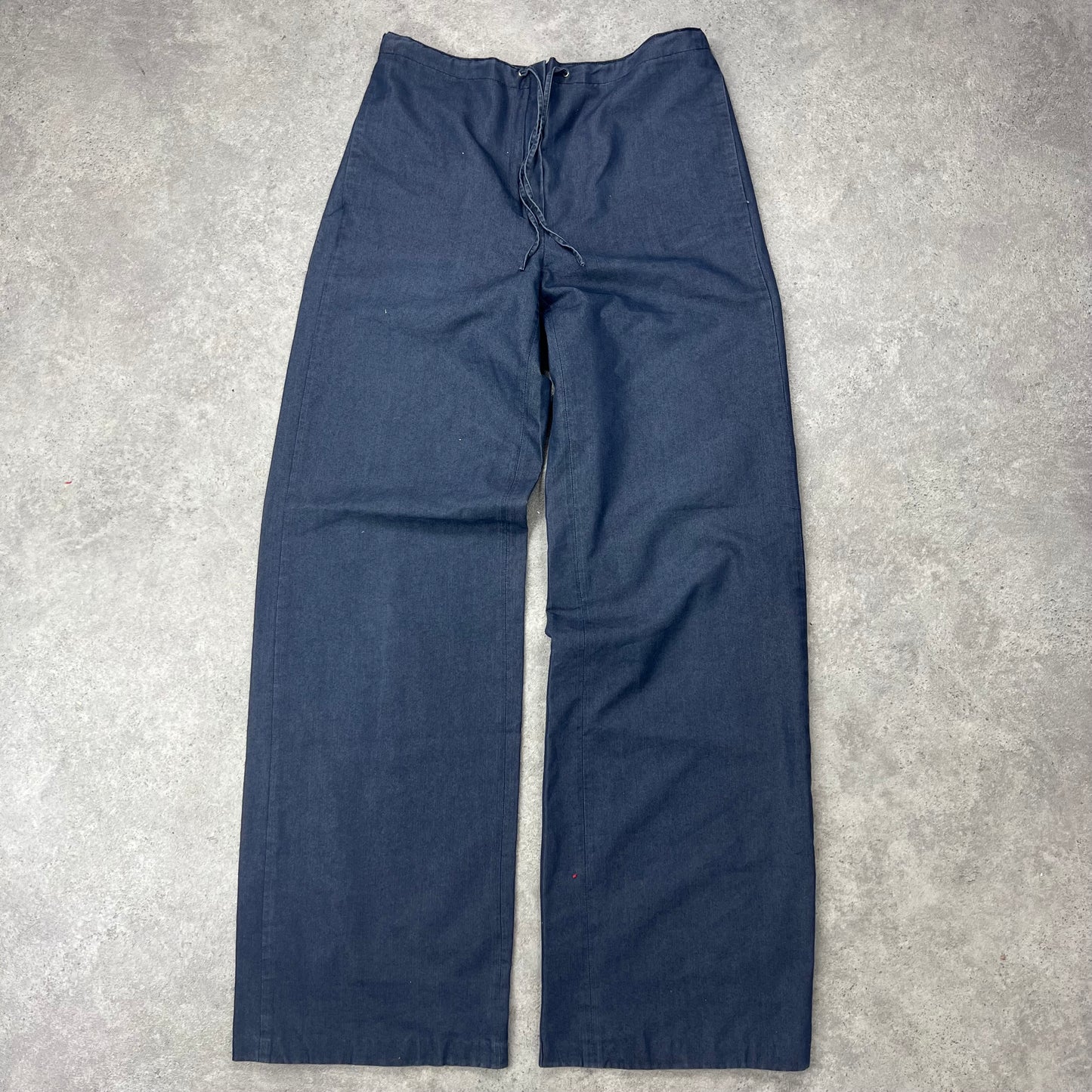 90s Denim Linen Baggy Trousers