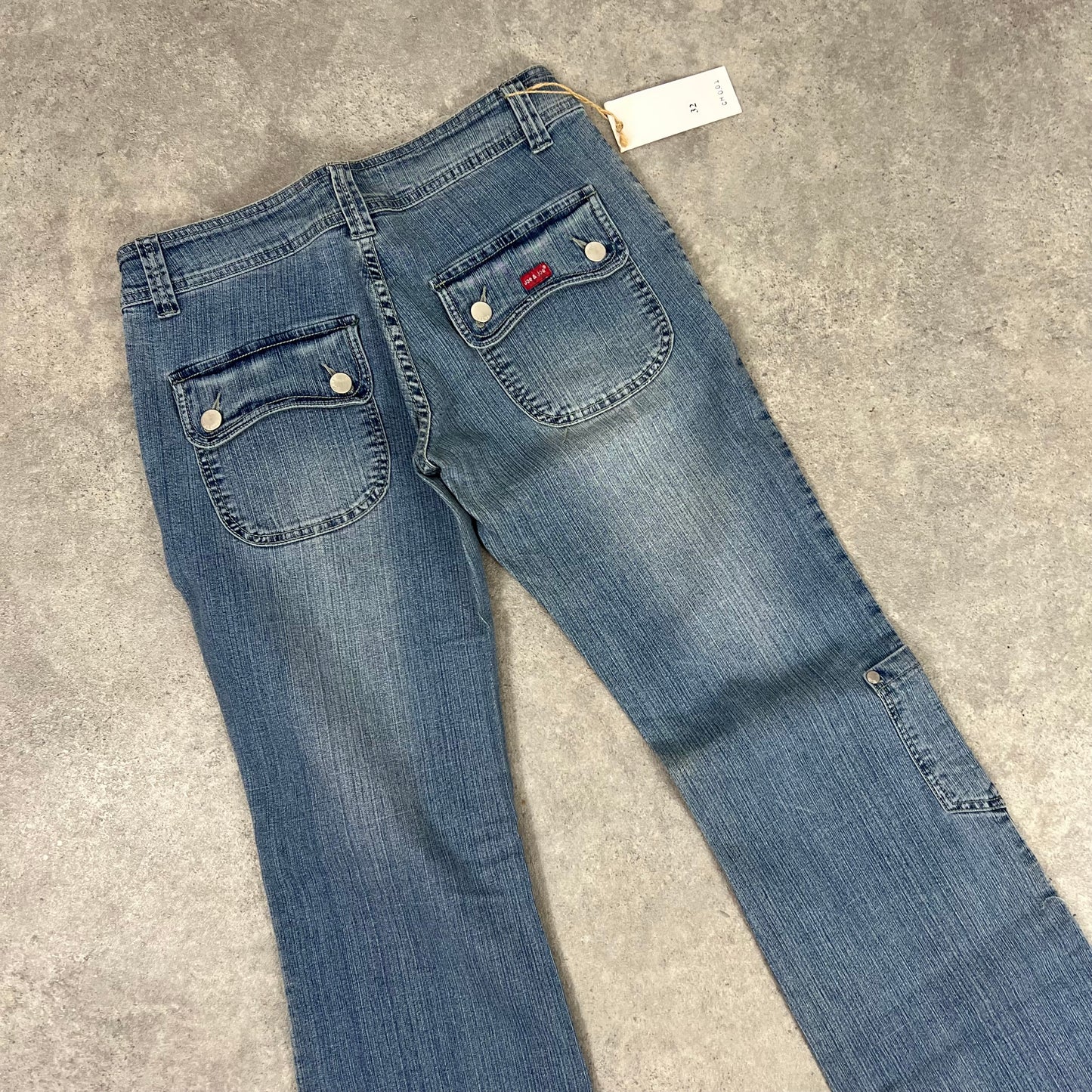 Y2K Denim Flared Jeans Deadstock BNWT w30