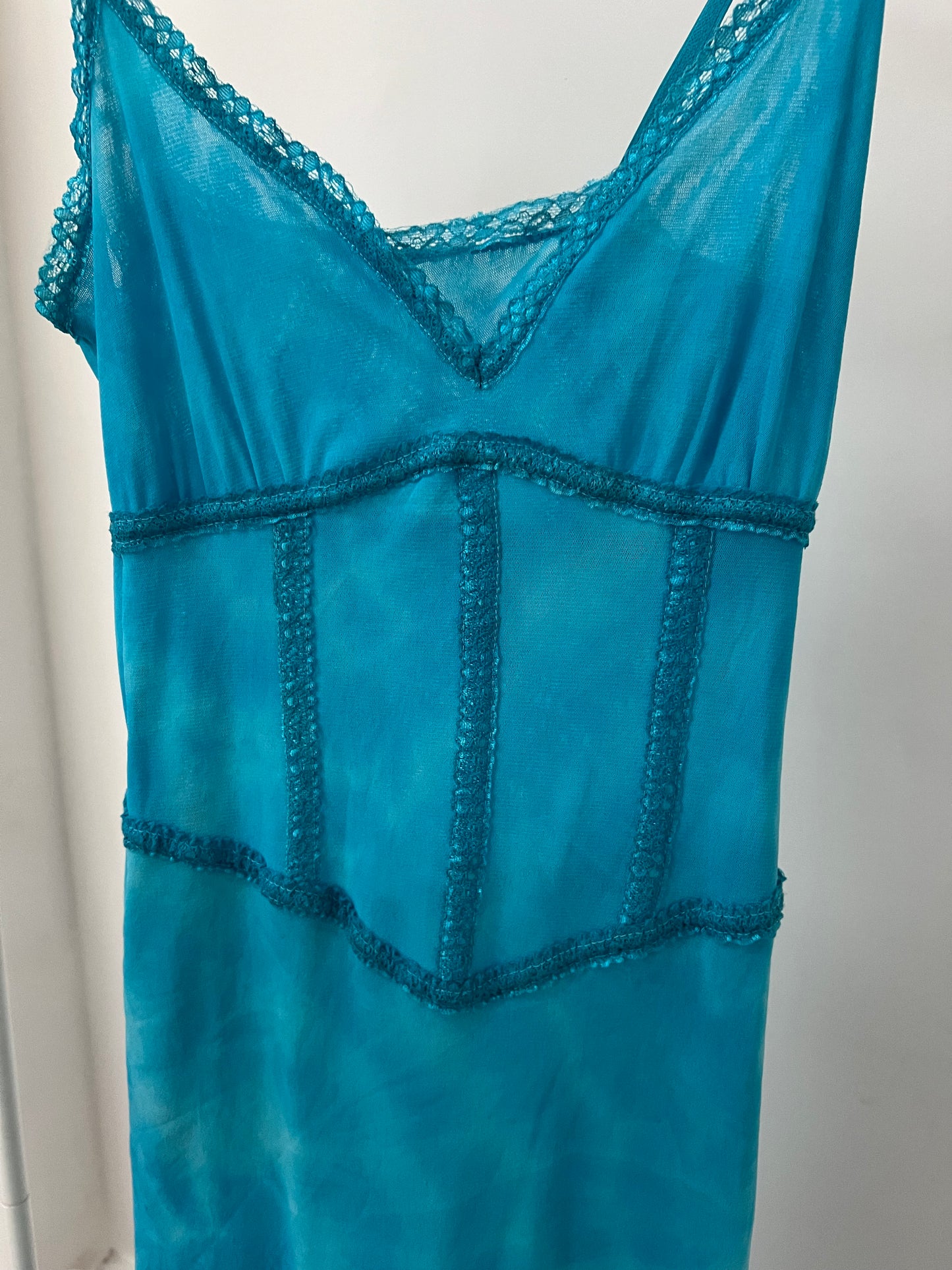 00s blue maxi dress - Size S/M