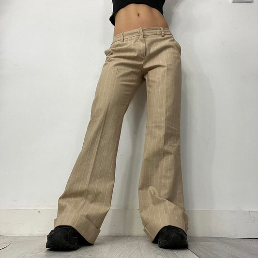 90s Low Rise Pinstripe Trousers