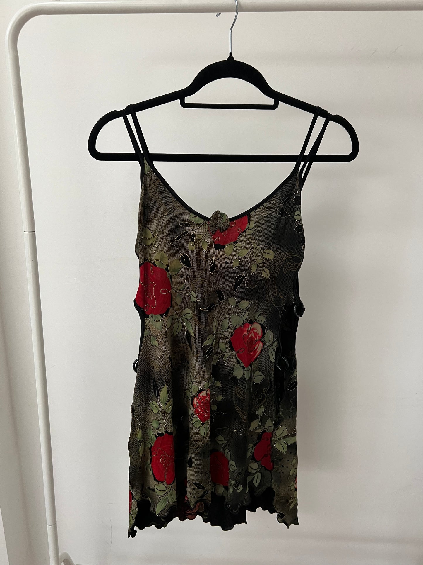 00s graphic print o ring mini dress - Size S/M