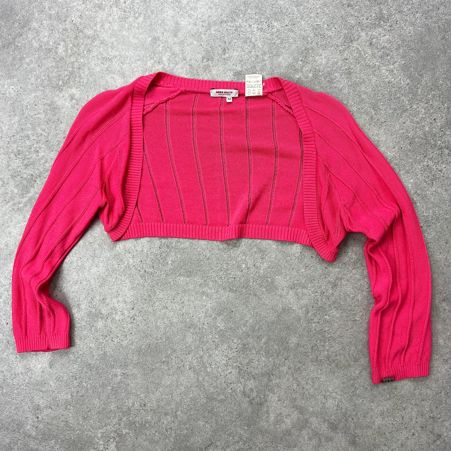 MISS SIXTY true vintage pink knitted bolero cardigan