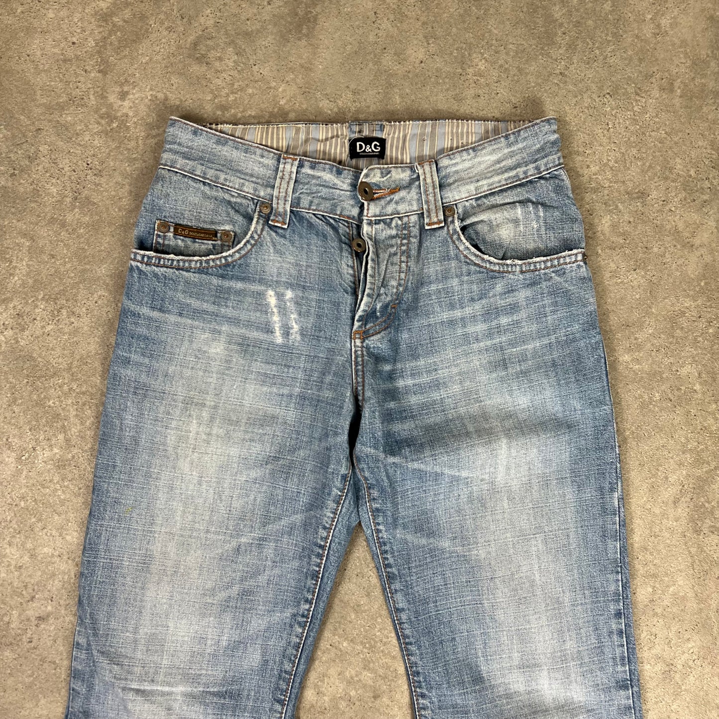 D&G Spellout Denim Jeans w28