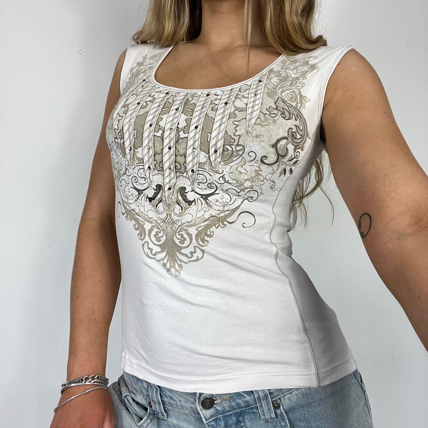 00s vintage graphic vest top - Size S/M