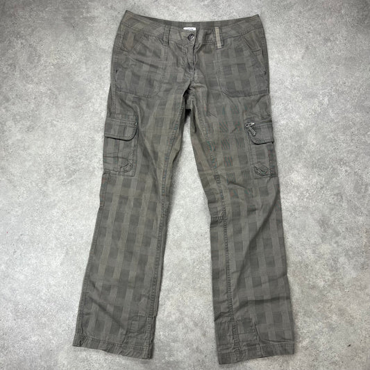 Pimkie Checkered Utility Trousers