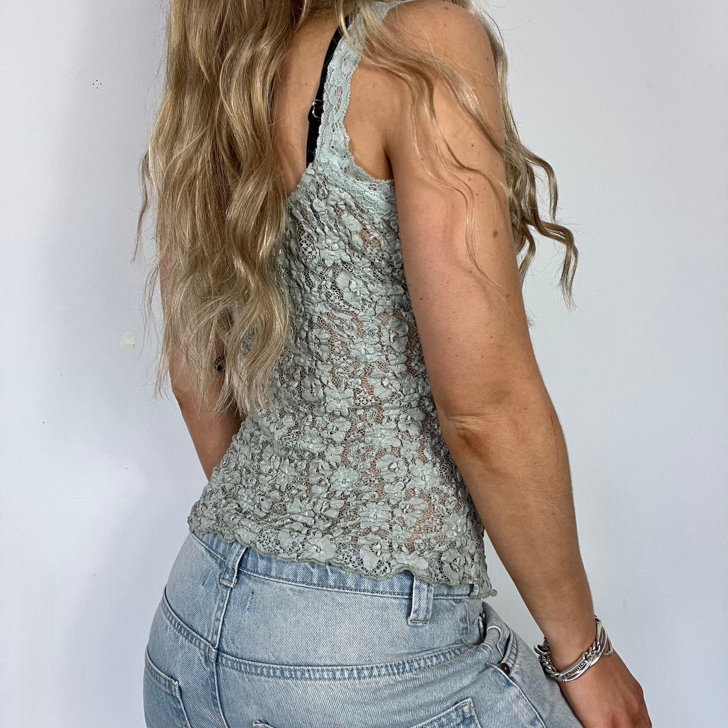 00s vintage Promod lace vest top - Size S