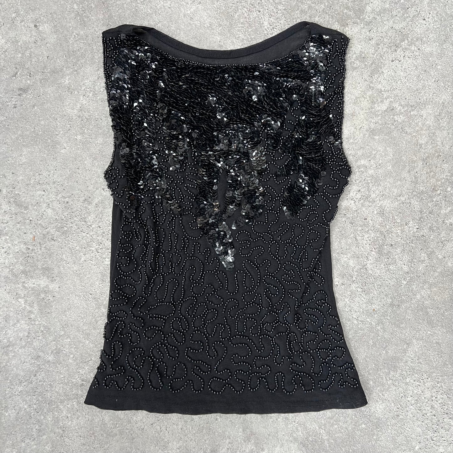 90s sequin cami vest top - Size S