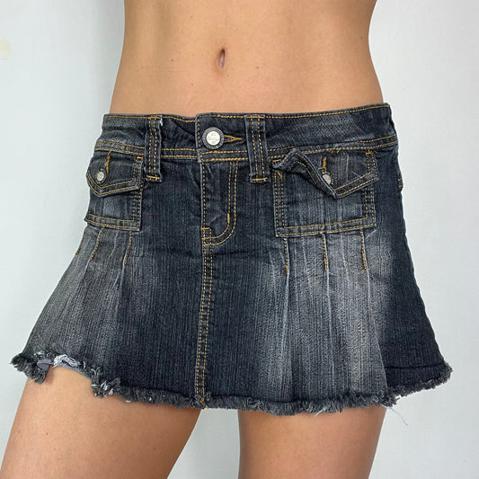 00s vintage dark grey rara mini skirt - Size S