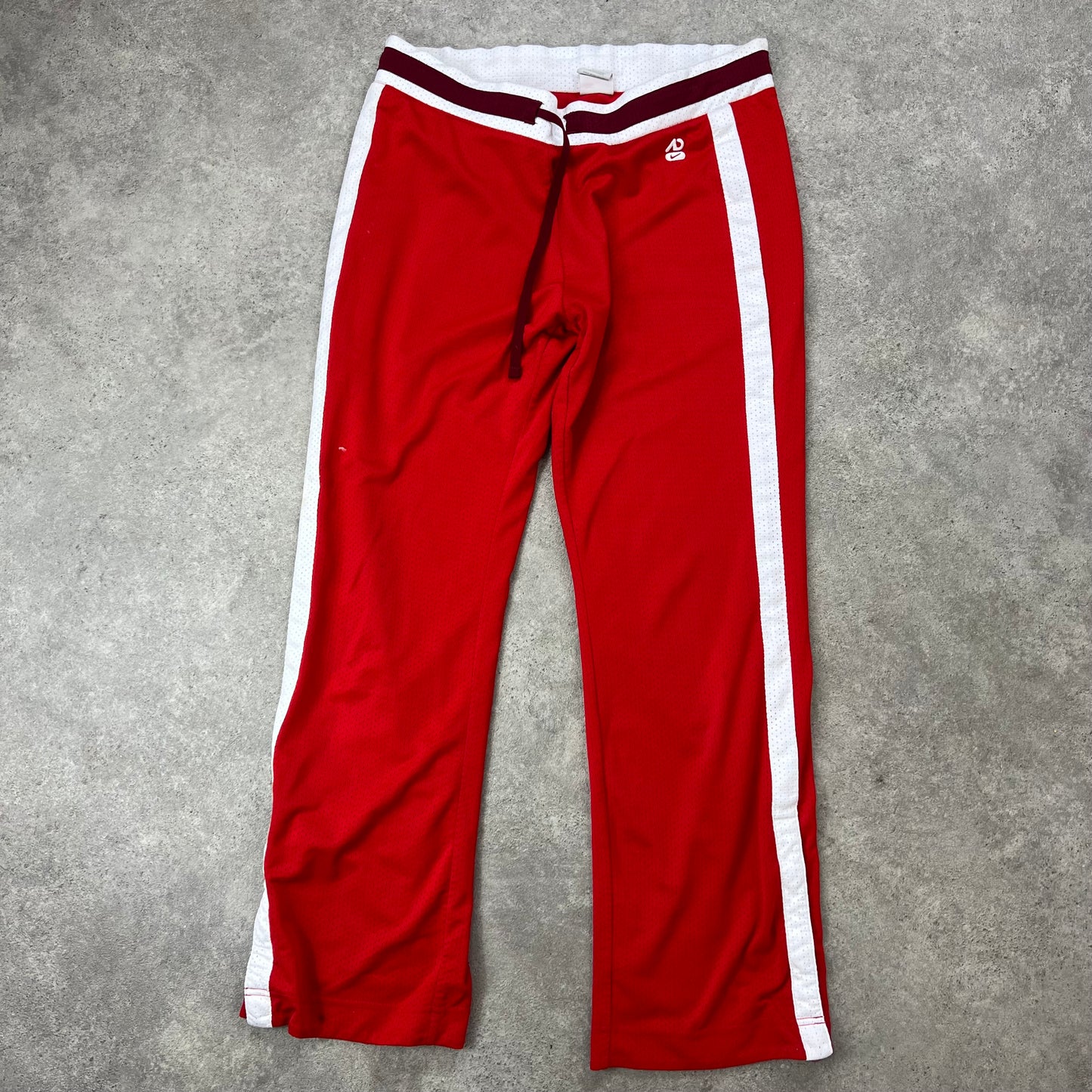 90s  Red Nike Flare Track Pants