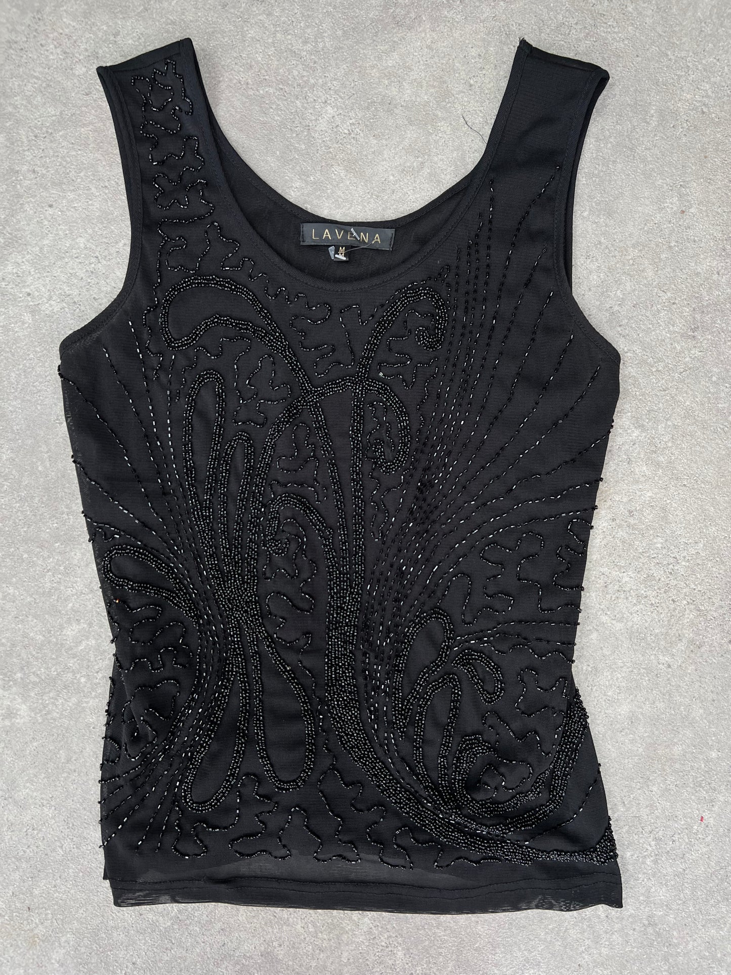 90s sequin vest top - Size M