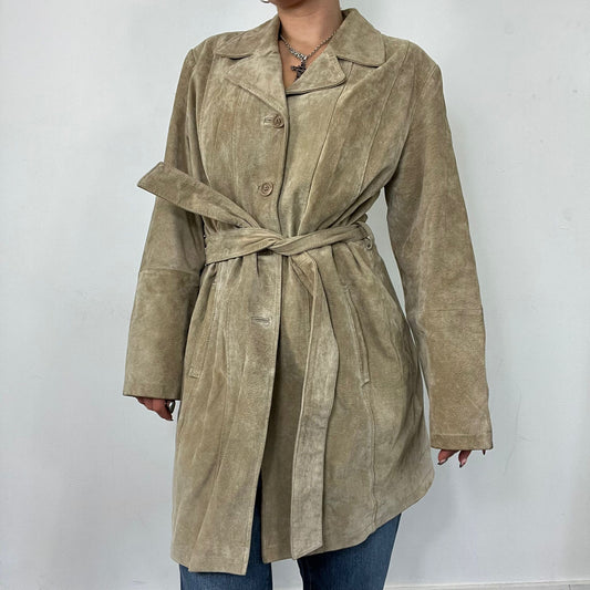 Suede Look Trench Coat (M/L)