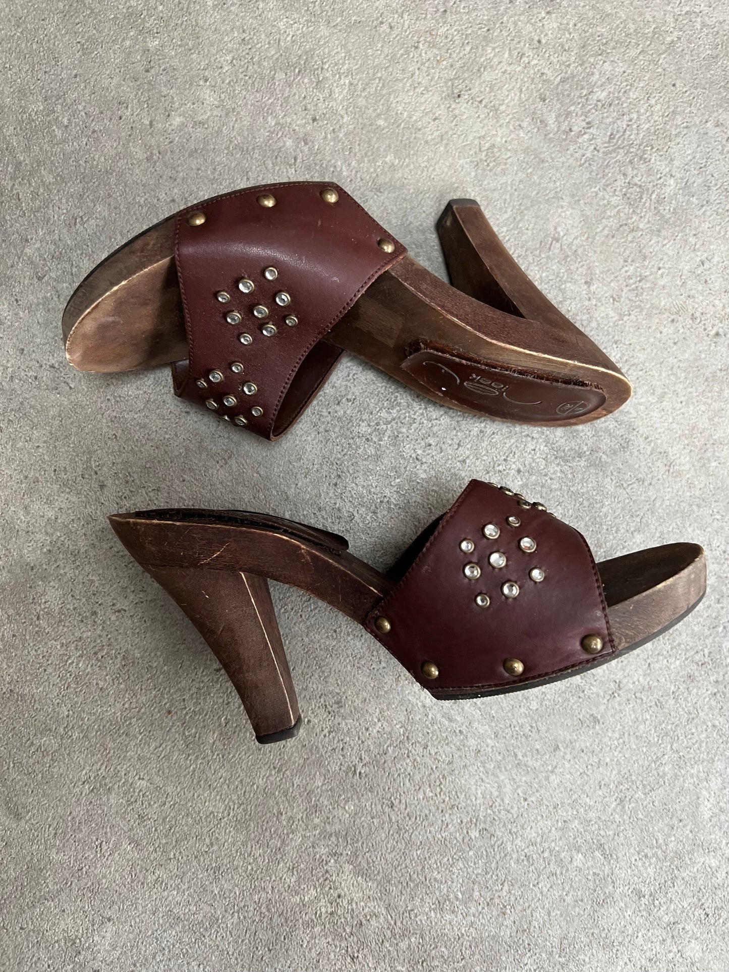 00s vintage wedge heels - UK 5