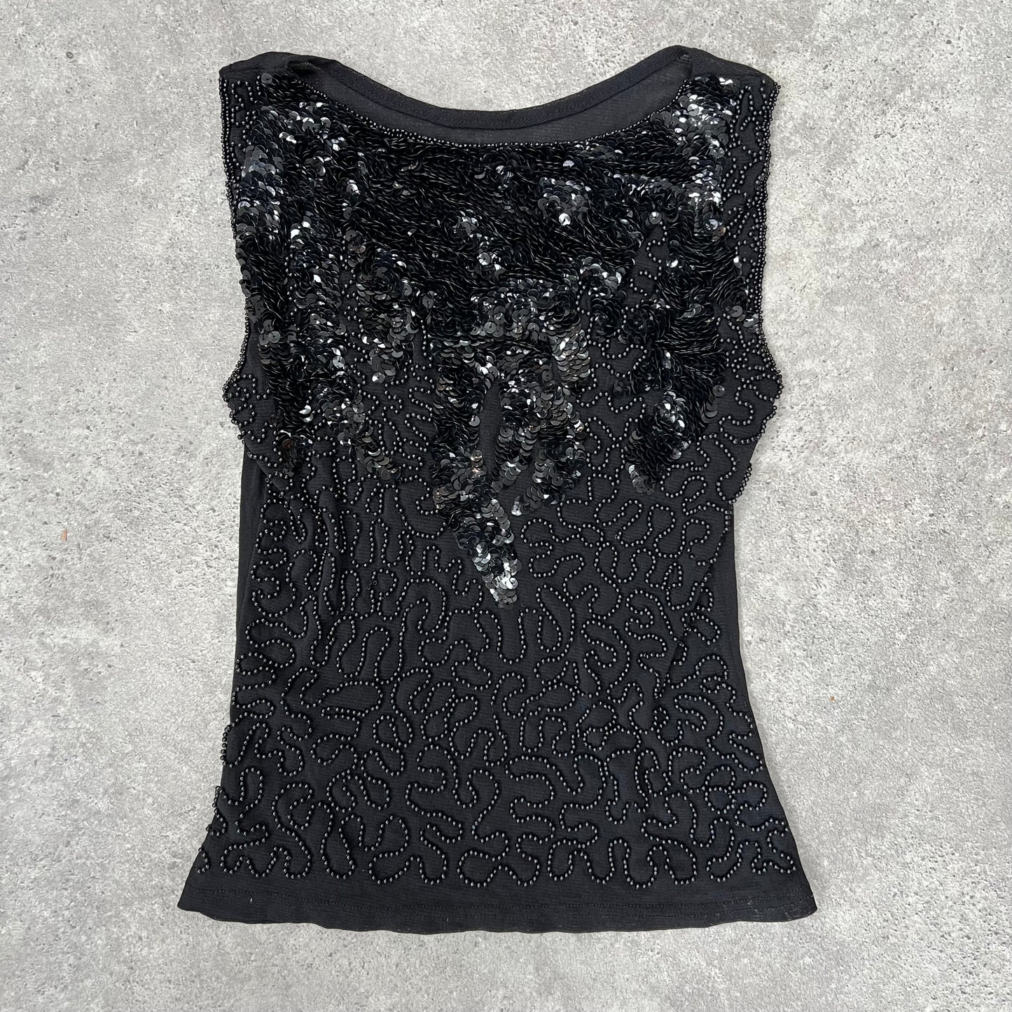 90s sequin cami vest top - Size S