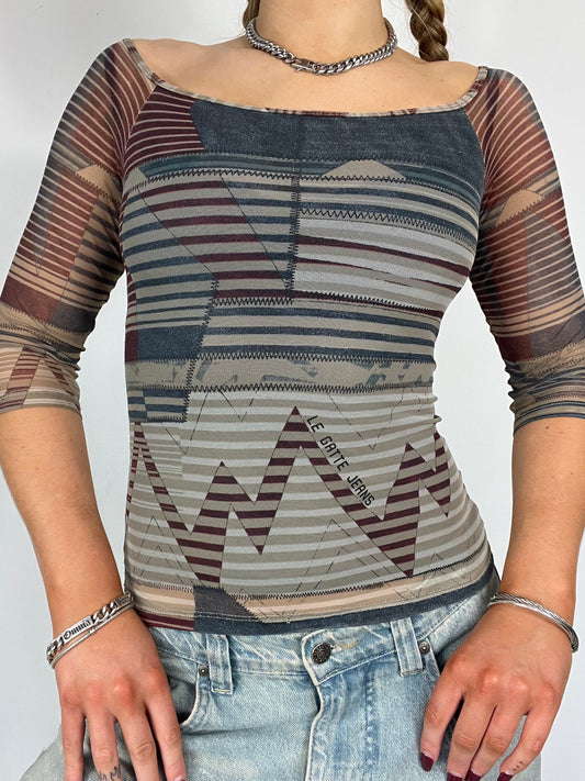 Le Gatte Mesh Top - Size S