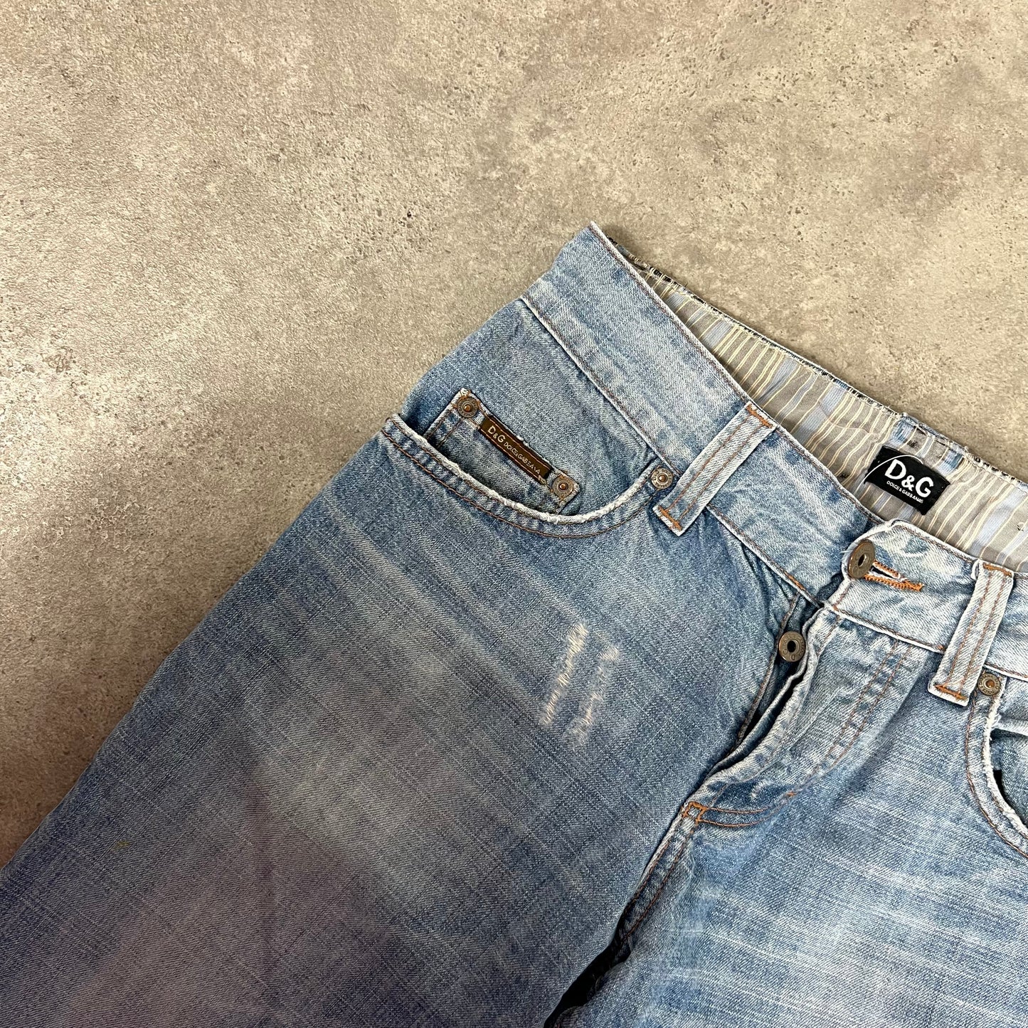 D&G Spellout Denim Jeans w28