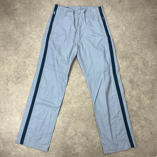 Blue cargo utility pants