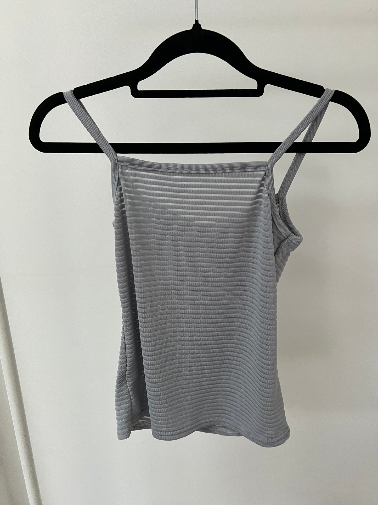 00s grey ribbed vest top - Size S