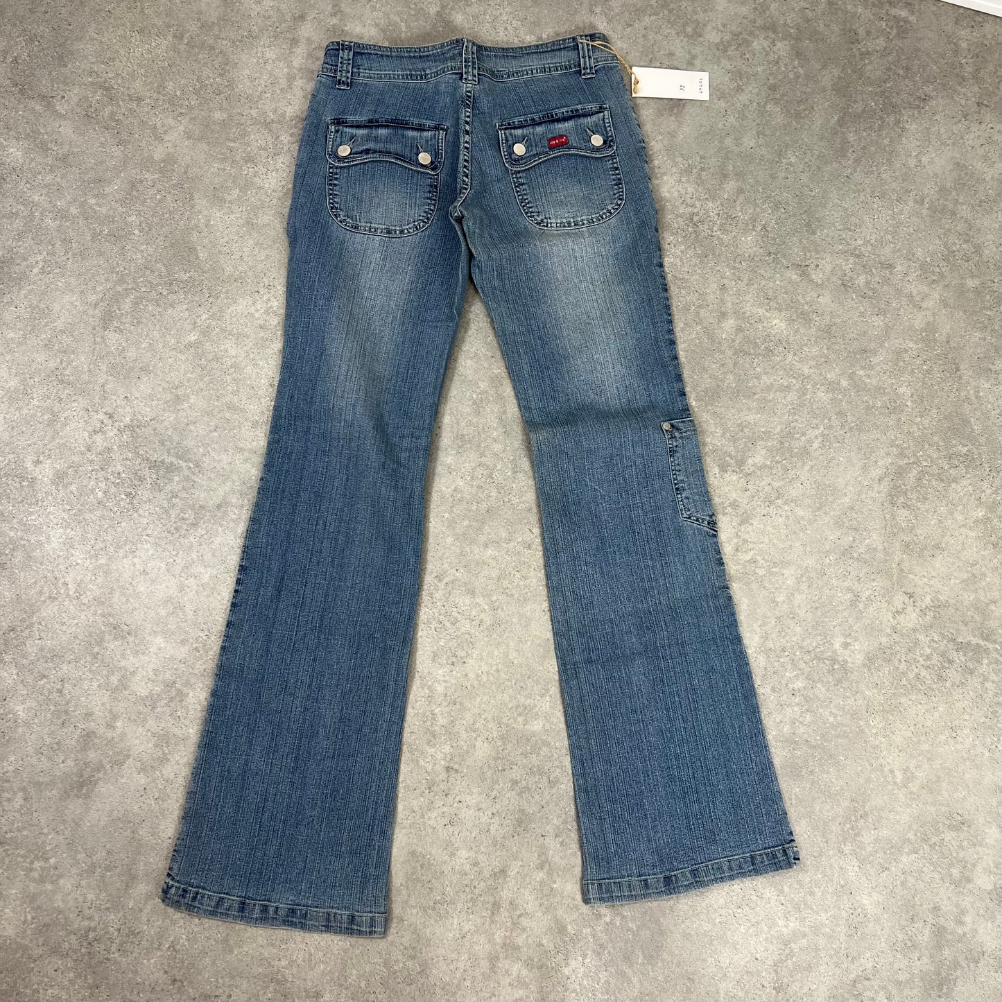 Y2K Denim Flared Jeans Deadstock BNWT w30